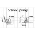 custom stainless steel small industrial mechanical torsion spring for garage door manufacturer